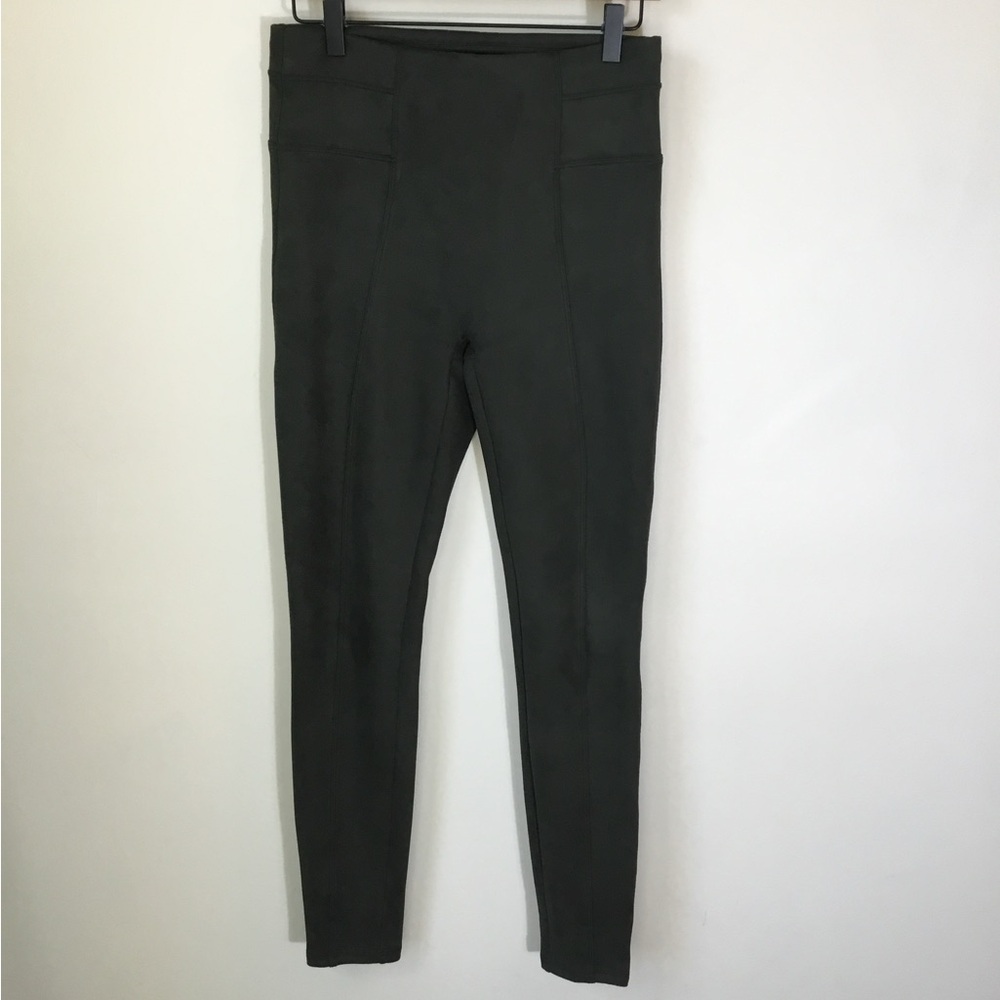 Spanx Faux‎ Suede Olive Green Leggings Pant